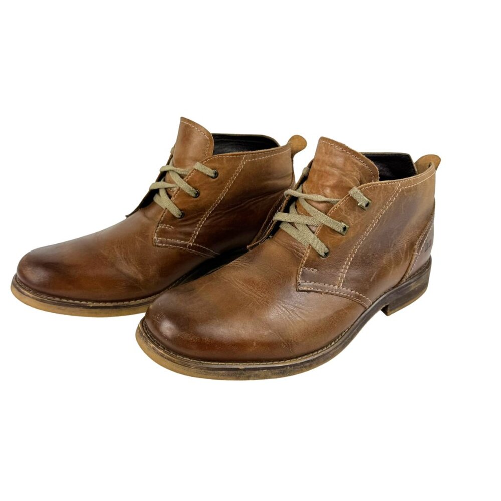 Bed Stu Draco Brown Leather Chukka Boots - Distressed Boots – Men’s Size 9.5 - Picture 4 of 11